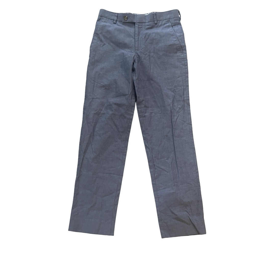 Class Club Boy's Size 10 Dress Pants Slacks Light Blue Modern Fit Adjustable
